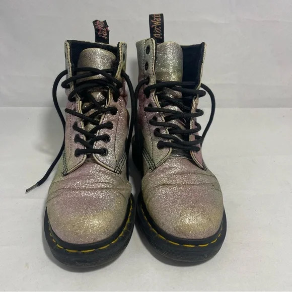 Dr. Martens | Pascal Rainbow Glitter Shimmer boots womens size 7 - Picture 10 of 10